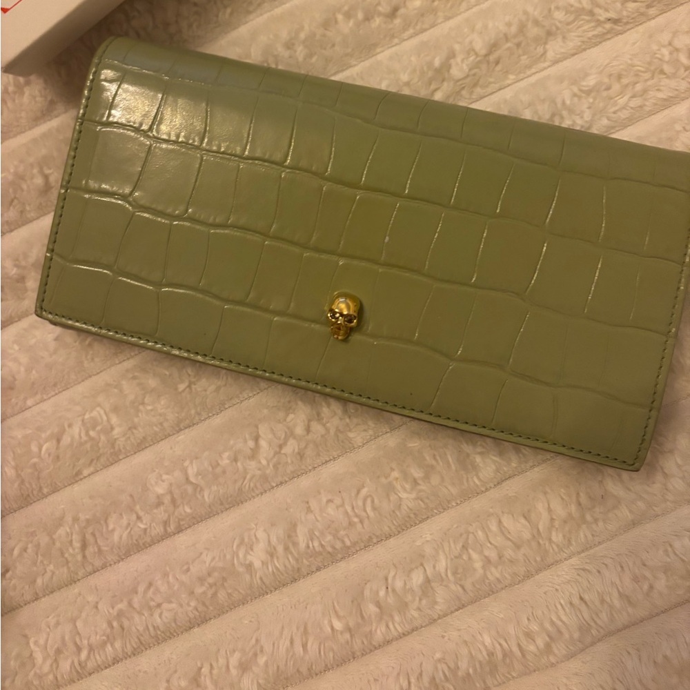 Alexander McQueen Mint Clutch